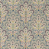 Clarke And Clarke Fabric Persia Multi CLARKE & CLARKE EDEN COTTON - 90%;LINEN - 10% Spain MEDIUM Horizontal: 13.375 and Vertical: 13.5 54.375 - My Fabric Connection -