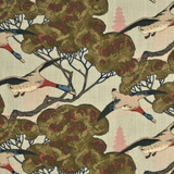 Mulberry Fabric Flying Ducks Sky MULBERRY BEST OF LINEN - 100% United Kingdom LIGHT Horizontal: 53.978 and Vertical: 24.428 53.978 - My Fabric Connection -