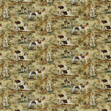 Mulberry Fabric Mulberry Hounds Velvet Multi FESTIVAL COTTON - 88%;POLYESTER - 12% Austria HEAVY Horizontal: 35.854 and Vertical: 12.214 53.584 - My Fabric Connection -