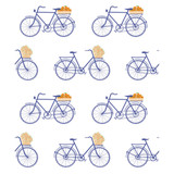 Gaston Y Daniela Wallcovering Bicicletas Azul GASTON LIBRERIA PAPER - 100% Spain Horizontal: 0 and Vertical: 12.6 20.8 - My Fabric Connection -