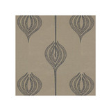 Groundworks Fabric Tulip Embroidery Blue ALLEGRA HICKS II COLLECTION SILK - 61%;LINEN - 39% India Horizontal: 12.75 and Vertical: 15 54 - My Fabric Connection -