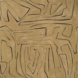 Groundworks Fabric Graffito Java KELLY WEARSTLER V COTTON - 52%;LINEN - 48% Italy MEDIUM Horizontal: 54 and Vertical: 54 54 - My Fabric Connection -