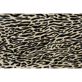 Groundworks Fabric Starlett Ivory/Ebony KELLY WEARSTLER LEATHER COLLECTION LEATHER - 100% Brazil Horizontal: and Vertical: - My Fabric Connection -