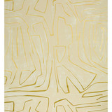 Groundworks Wallcovering Graffito Ivory/Gold KELLY WEARSTLER WALLPAPERS II PAPER - 100% United States Horizontal: 54 and Vertical: 54 54 - My Fabric Connection -