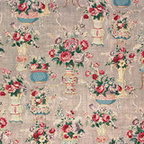 G P & J Baker Fabric Blush China Grey Fabric LINEN - 100% United Kingdom LIGHT </p><p>Repeat: H: , V: 35.066 53.978 - My Fabric Connection -