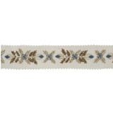Kravet Couture Trim Edelweiss Blue Heron BARBARA BARRY CHALET TRIMS POLYESTER - 100% India Horizontal: and Vertical: 1.5 - My Fabric Connection -