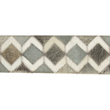Kravet Design Trim Diamond Hide Dapple Grey LEATHER TRIM COW HIDE - 100% India Horizontal: and Vertical: 3.5 - My Fabric Connection -