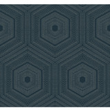 Winfield Thybony Wallcovering Concentric Groove Deep Navy Wallcovering NON WOVEN - 100% United States </p><p>Repeat: H: , V: 12.625 27 - My Fabric Connection -
