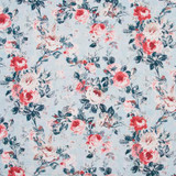 Carole Fabric Anniversary Dance Chambray Red Sea 80% Cotton, 20% Linen China 51,000 Wyzenbeek Double Rubs Horizontal: 27" D and Vertical: 25 1/4" V 54" - My Fabric Connection -