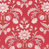 Carole Fabric Desert Drama Persimmon Red Sea 100% Polyester India N/A Horizontal: 25" D and Vertical: 30 1/8" V 50.75" - My Fabric Connection -