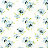 Carole Fabric Summer Bloom Aqua Blue Forest 100% Cotton India N/A Horizontal: 17 1/8" and Vertical: 15 3/8" V 5075" - My Fabric Connection -