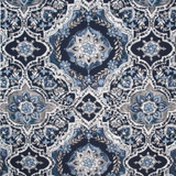Carole Fabric Granite Springs Navy BREATHTAKING 100% Polyester China Passes 30,000 Double Rubs Wyzenbeek Horizontal: 27" and Vertical: 27" V 55" - My Fabric Connection -