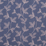 Carole Fabric How We Dance Denim Bluebird 76% Polyester, 18% Cotton, 6% Linen India N/A Horizontal: 17 1/4" and Vertical: 18 1/2" V 51" - My Fabric Connection -