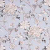 Carole Fabric Bird Sanctuary Platinum Ash Oak 100% Cotton- SSR Peru 25,000 Wyzenbeek Double Rubs Horizontal: 13 1/2" D and Vertical: 25 1/4" V 54" - My Fabric Connection -