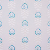Carole Fabric Peacock Feather Teal Spearmint 60% Polyester, 30% Viscose, 10% Cotton China N/A Horizontal: 10 1/2" and Vertical: 11 3/4" V 52" - My Fabric Connection -