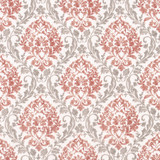 Carole Fabric Porchester Spice Red Sea 100% Polyester India 30,000 Wyzenbeek Double Rubs Horizontal: 13 1/2" D and Vertical: 13 1/2" V 54" - My Fabric Connection -
