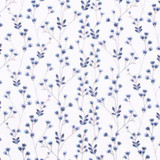 Carole Fabric To Be A Poet Bluebell Red Sea 73% Cotton, 27% Polyester India 20,000 Wyzenbeek Double Rubs Horizontal: 13 1/2" and Vertical: 6 1/4" V 54" - My Fabric Connection -