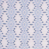 Carole Fabric World Travels Bluebell Red Sea 71% Polyester, 29% Cotton India 25,000 Wyzenbeek Double Rubs Horizontal: 6 1/2" and Vertical: 6 1/4" V 52" - My Fabric Connection -