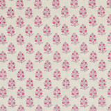 Schumacher Fabric Aditi Hand Blocked Print Pink 179362 Jacaranda 3.0" - My Fabric Connection - Schumacher Fabric Aditi Hand Blocked Print Pink 179362 Jacaranda 3.0" - My Fabric Connection -