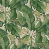 Tommy Bahama Home Fabric Among Fronds Aloe 802680 - 100%Cotton PERU 29000 Horizontal: 13.5 and Vertical: 25.25 54 - My Fabric Connection -