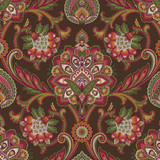 RM CoCo Fabric Blickling Garden Damask Rum Raisin ColorWorks Fall 2021 RM Studio See Sample 0 Horizontal: 27 and Vertical: 27 0 - My Fabric Connection -