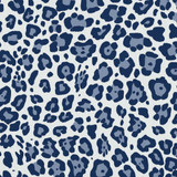 RM CoCo Fabric Leopard Dance Cornflower ColorWorks Fall 2021 RM Studio See Sample 0 Horizontal: 9 and Vertical: 9 0 - My Fabric Connection -