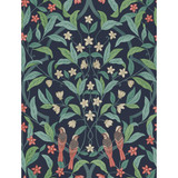 Cole & Son Wallcovering Jasmine & Serin Symphony Coral/Petrol/Ink COLE & SON SEVILLE NON WOVEN - 100% United Kingdom Horizontal: 20.5 and Vertical: 27 20.5 - My Fabric Connection -