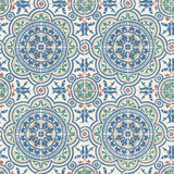 Cole & Son Wallcovering Piccadilly Denim & Rouge On Chalk COLE & SON SEVILLE NON WOVEN - 100% United Kingdom Horizontal: 20.8 and Vertical: 20.8 20.8 - My Fabric Connection -