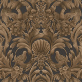 Cole & Son Wallcovering Gibbons Carving Mbrnz/Chr COLE & SON HISTORIC ROYAL PALACES-GREAT MASTERS NON WOVEN - 100% United Kingdom Horizontal: 27 and Vertical: 27 27 - My Fabric Connection -