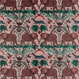 Clarke And Clarke Fabric Zambezi Velvet Pink WILDERIE BY EMMA J SHIPLEY FOR C&C POLYESTER - 100% Spain HEAVY Horizontal: 27 and Vertical: 21.62 55 - My Fabric Connection -
