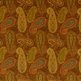 Mulberry Fabric Peregrine Paisley Velvet Spice MULBERRY LONG WEEKEND COTTON - 83%;POLYESTER - 17% United Kingdom Horizontal: 17.336 and Vertical: 22.852 52.008 - My Fabric Connection -