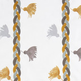 Gaston Y Daniela Fabric Reina Roja Marron GASTON NUEVO MUNDO COTTON - 85%;POLYESTER - 15% India Horizontal: 8.5 and Vertical: 15 52.75 - My Fabric Connection -