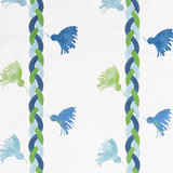 Gaston Y Daniela Fabric Reina Roja Verde/Azul GASTON NUEVO MUNDO COTTON - 85%;POLYESTER - 15% India Horizontal: 8.5 and Vertical: 15 52.75 - My Fabric Connection -