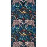 Clarke And Clarke Wallcovering Zambezi Navy WILDERIE BY EMMA J SHIPLEY FOR C&C NON WOVEN - 100% United Kingdom Horizontal: 0 and Vertical: 18 21 - My Fabric Connection -