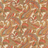 Charlotte Fabric CB800-278 Purple, Orange & Gold 55% Linen, 45% Viscose Korea Exceeds 30,000 Wyzenbeek Rubs (Heavy Duty) </p><p>Repeat: Horizontal 27" x Vertical 25.25" 54 Inches - My Fabric Connection -