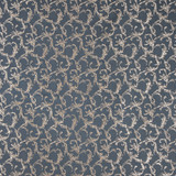 Carole Fabric Uphill Climb Slate Blue Steel 100% Polyester China 11 1/4" V, 4 3/4" H 56" - My Fabric Connection -