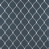 Carole Fabric Made You Smile Indigo From The Heart 100% Polyester India 6 3/8" V, 4 1/2" H 53" - My Fabric Connection -
