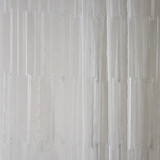 Carole Fabric With Feeling White Sheer Philosophy 100% Polyester Turkey 15" V, 9" H 118" - My Fabric Connection -