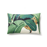 Scalamandre Pillow Hinson Palm Lumbar Pillow/Green Pillow 100% COTTON USA </p><p>Repeat: H: , V: - My Fabric Connection -