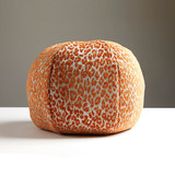 Scalamandre Pillow Leopard Sphere Pillow/Orange Koi Pillow 45% COTTON 31% VISCOSE 24% POLYESTER USA HEAVY DUTY </p><p>Repeat: H: 9.75", V: 7" 55" - My Fabric Connection -