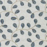 PKL Studio Fabric Leaf Love Emb Lapis 410532 Base 71% Polyester, 29% Cotton Emb 100% Viscose India 19000 Horizontal: 10.4 and Vertical: 9.4 54 - My Fabric Connection -