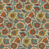PKL Studio Fabric Od Fiesta Floral Sunset 410791 100% Polyester Pakistan 33000 Horizontal: 13.5 and Vertical: 12.75 55 - My Fabric Connection -