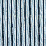 Schumacher Fabric Garden Path Hand Block Print Midnight & Sky 179760 Molly Mahon 1.12" - My Fabric Connection -