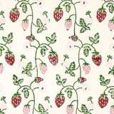 Schumacher Fabric Strawberry Hand Block Print Grass 179780 Molly Mahon 4.12" - My Fabric Connection - Schumacher Fabric Strawberry Hand Block Print Grass 179780 Molly Mahon 4.12" - My Fabric Connection -
