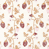 Schumacher Fabric Strawberry Hand Block Print Copper 179781 Molly Mahon 4.12" - My Fabric Connection - Schumacher Fabric Strawberry Hand Block Print Copper 179781 Molly Mahon 4.12" - My Fabric Connection -
