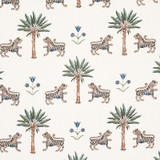 Schumacher Fabric Tiger Palm Delft 179931 Mystique 13.5" - My Fabric Connection - Schumacher Fabric Tiger Palm Delft 179931 Mystique 13.5" - My Fabric Connection -