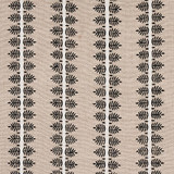 Schumacher Fabric Alva Hand Block Print Black 80523 New Traditional 3.25" - My Fabric Connection - Schumacher Fabric Alva Hand Block Print Black 80523 New Traditional 3.25" - My Fabric Connection -