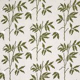 Schumacher Fabric Lilla Embroidery Olive On Neutral 80430 New Traditional 18.0" - My Fabric Connection - Schumacher Fabric Lilla Embroidery Olive On Neutral 80430 New Traditional 18.0" - My Fabric Connection -