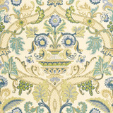 Schumacher Fabric Fontenay Vase Porcelain Blue 173321 Classic Prints 27.0" - My Fabric Connection -