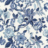 Schumacher Fabric Huntington Gardens Bleu Marine 175560 Timothy Corrigan 27.0" - My Fabric Connection - Schumacher Fabric Huntington Gardens Bleu Marine 175560 Timothy Corrigan 27.0" - My Fabric Connection -
